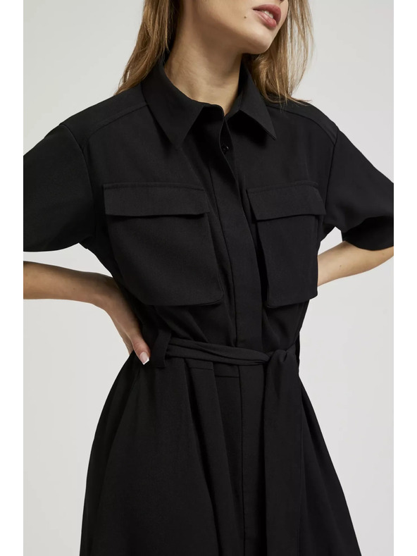 Moodo Čierne košeľové šaty