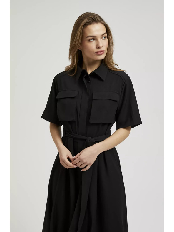 Moodo Čierne košeľové šaty