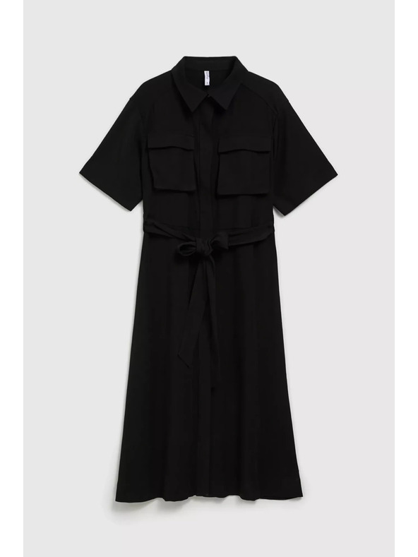 Moodo Čierne košeľové šaty