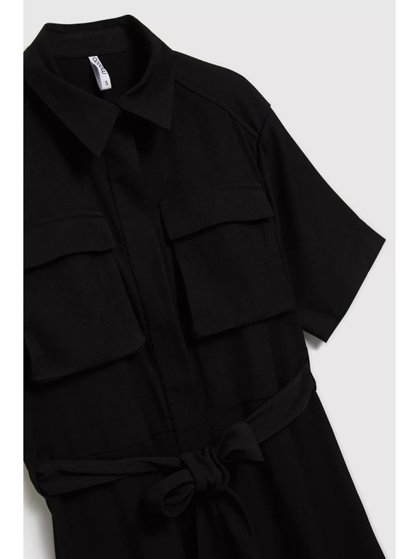 Moodo Čierne košeľové šaty