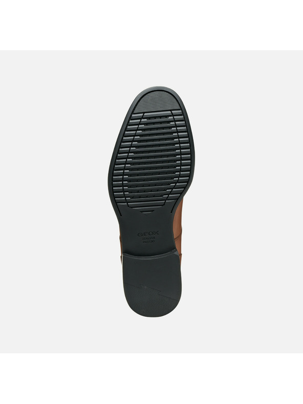 Geox Svetlohnedá pánska spoločenská obuv Geox Barberigo