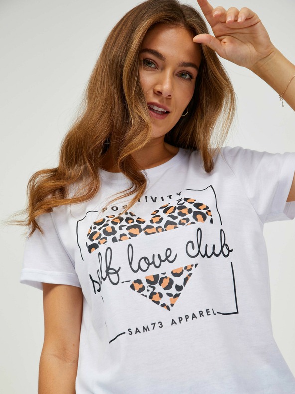Sam 73 Biele dámske tričko SAM 73 Inathi