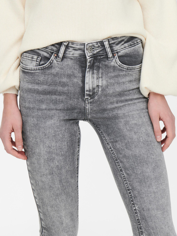 ONLY Šedé dámske džínsy skinny fit ONLY