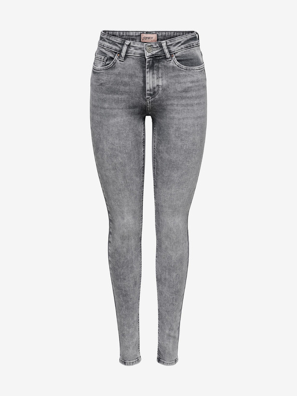 ONLY Šedé dámske džínsy skinny fit ONLY