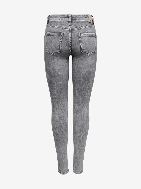 ONLY Šedé dámske džínsy skinny fit ONLY