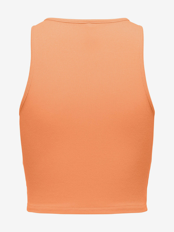 ONLY Oranžový dámsky crop top tielko ONLY Belia