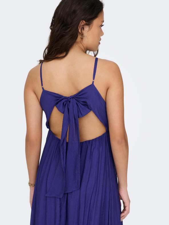 ONLY Modré dámske maxi šaty ONLY Phoenix