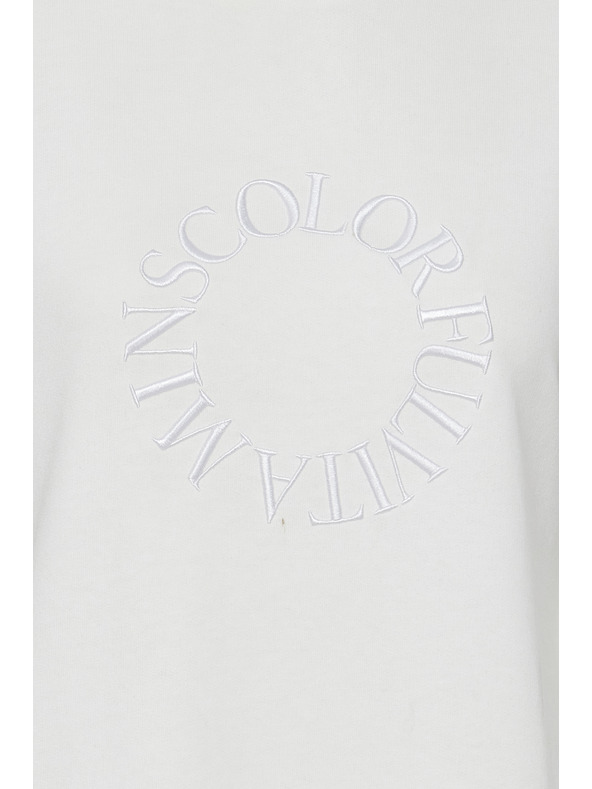 The Jogg Concept Biele dámske mikina šaty The Jogg Concept JCSAFINE