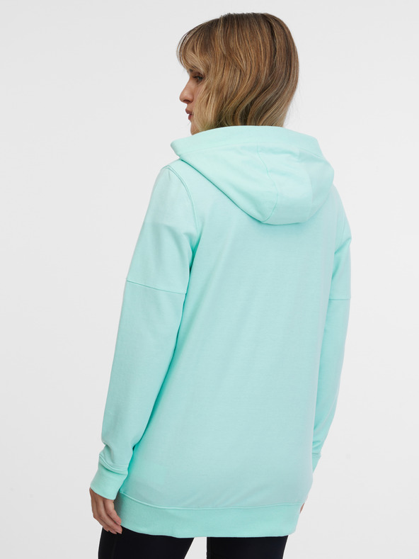 Sam 73 Tyrkysová dámska mikina na zips s kapucňou SAM 73 Lisa
