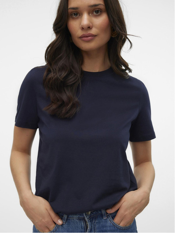 Vero Moda Tmavomodrá dámska košeľa Vero Moda Paulina