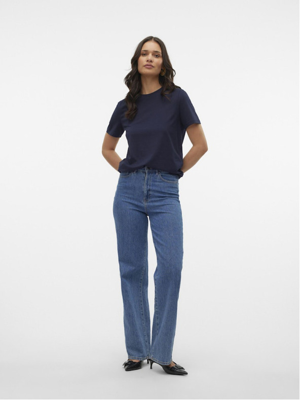 Vero Moda Tmavomodrá dámska košeľa Vero Moda Paulina