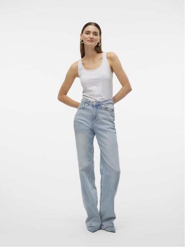 Vero Moda Svetlošedé dámske tielko Vero Moda Lulu
