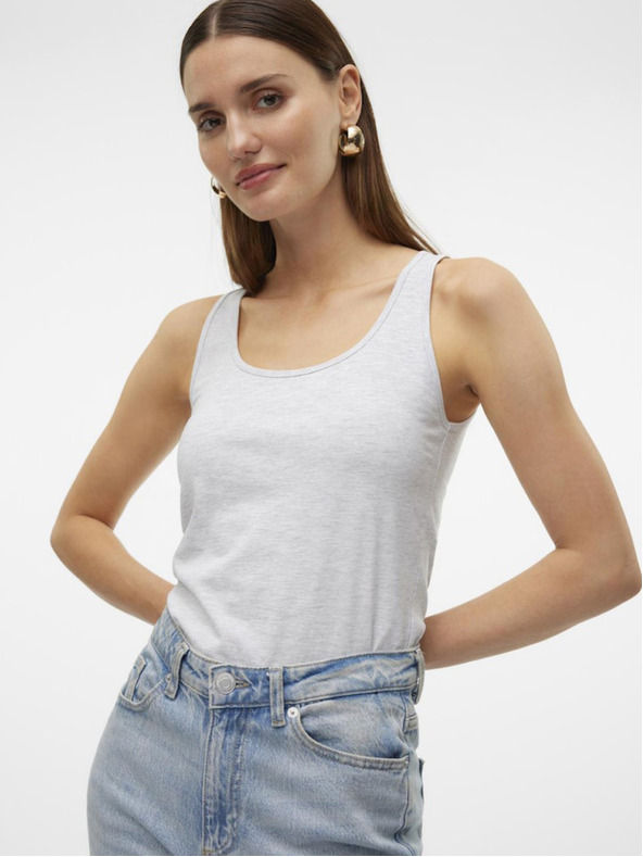 Vero Moda Svetlošedé dámske tielko Vero Moda Lulu