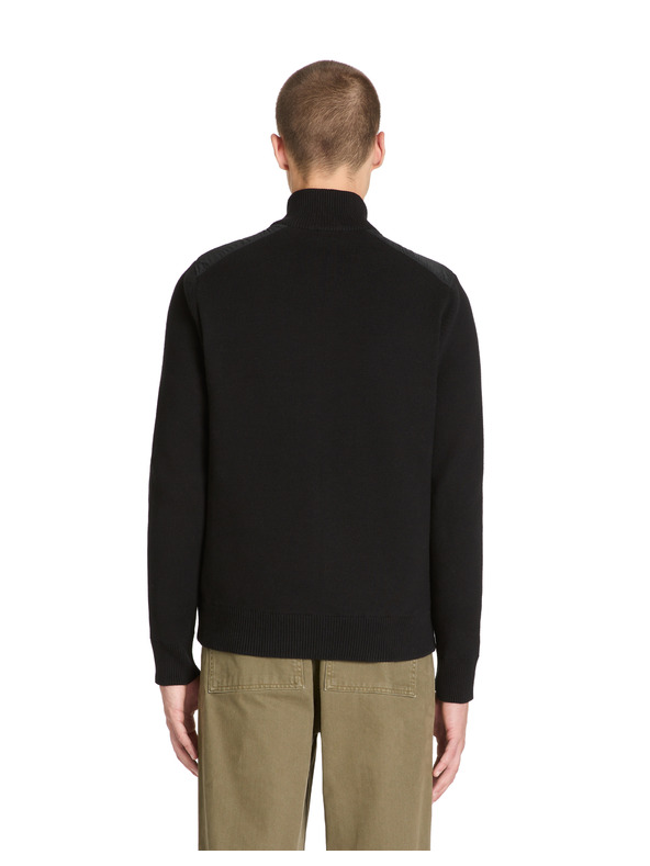 Celio Čierna pánska bunda s golierom Celio Jipychess