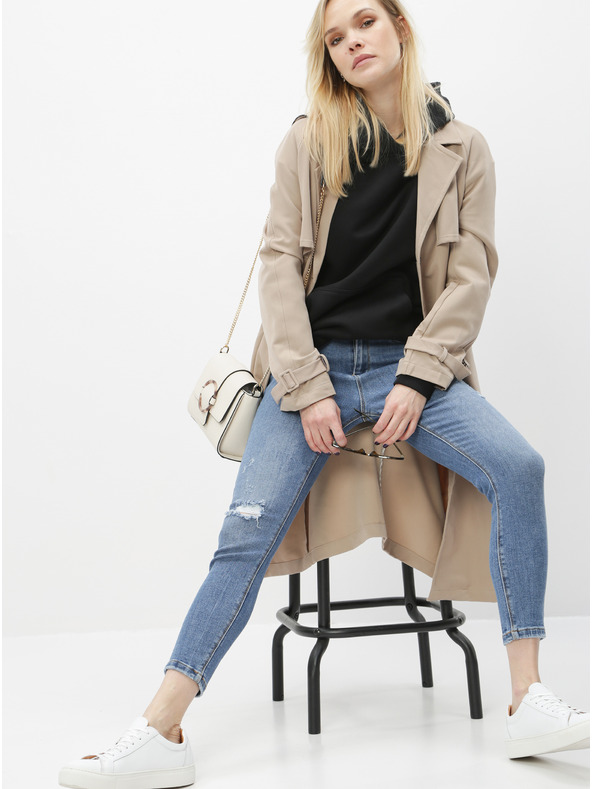 ONLY Modré skinny fit džínsy ONLY Mila