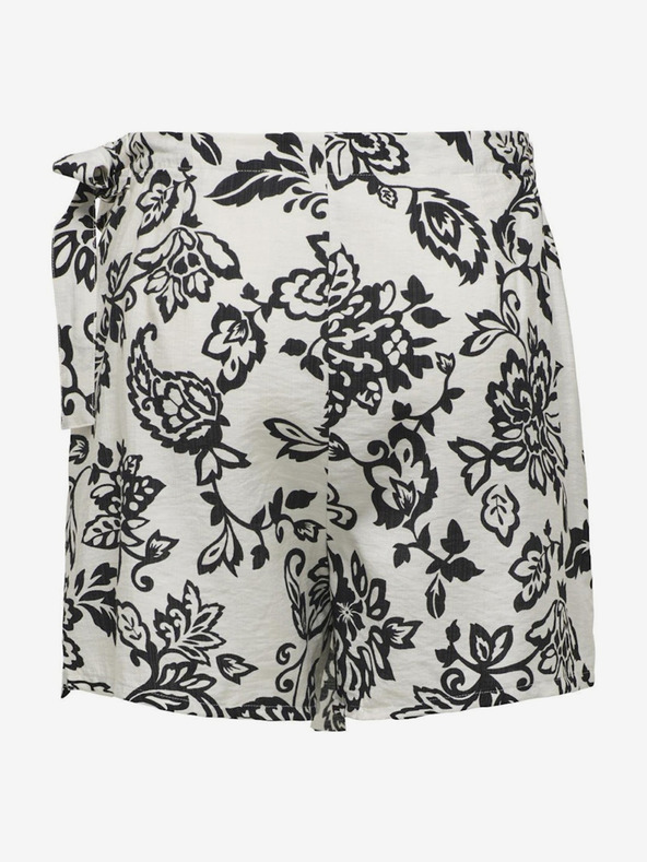 ONLY Biele dámske vzorované šortky/sukne ONLY Kiera