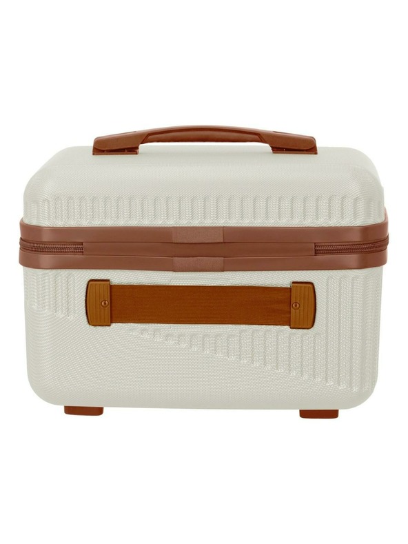 Travelite Kozmetický kufrík Travelite Bali Beautycase White/cognac