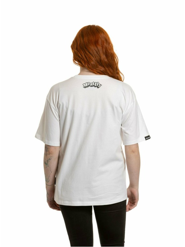 Meatfly Meatfly unisex tričko Carter 30 Groove White