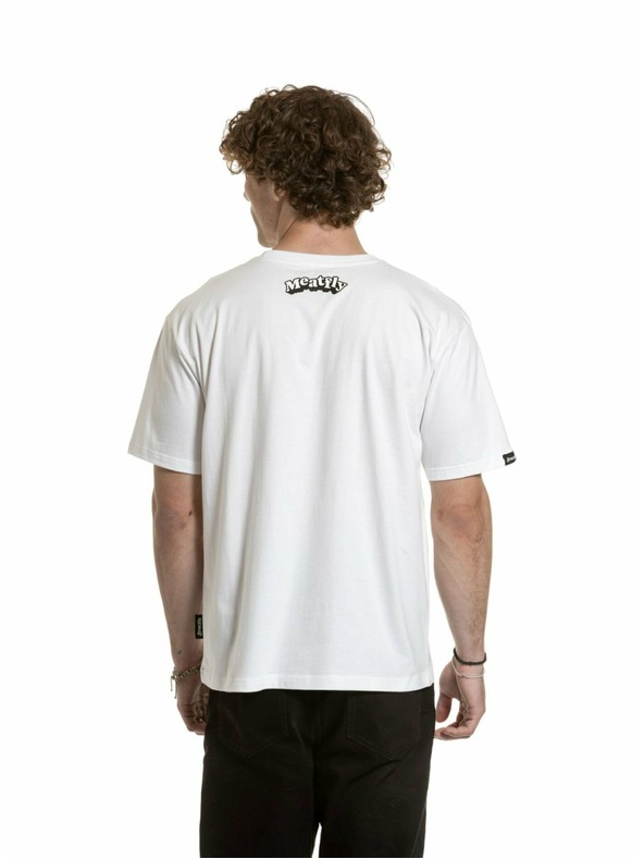 Meatfly Meatfly unisex tričko Carter 30 Groove White