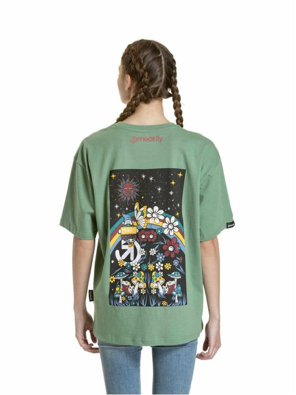 Meatfly Meatfly unisex tričko Dwarf Hydge Green Dwarf