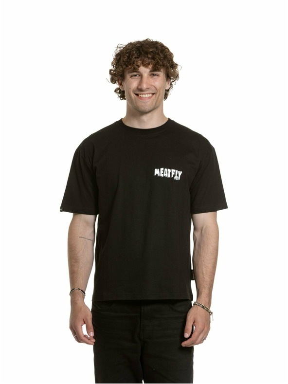 Meatfly Meatfly unisex tričko Carter 30 Fly Black