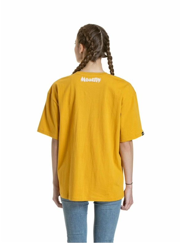 Meatfly Meatfly unisex tričko Domes Gold Bronze Blured | Hnedá