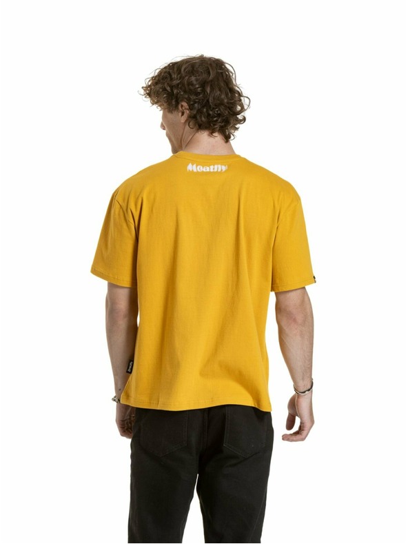 Meatfly Meatfly unisex tričko Domes Gold Bronze Blured | Hnedá