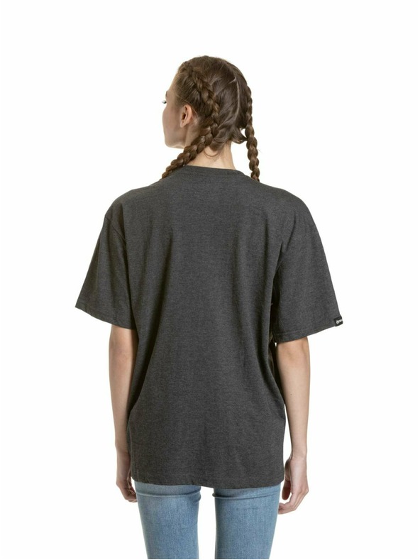 Meatfly Meatfly unisex tričko Minimal Charcoal Heather | Sivá