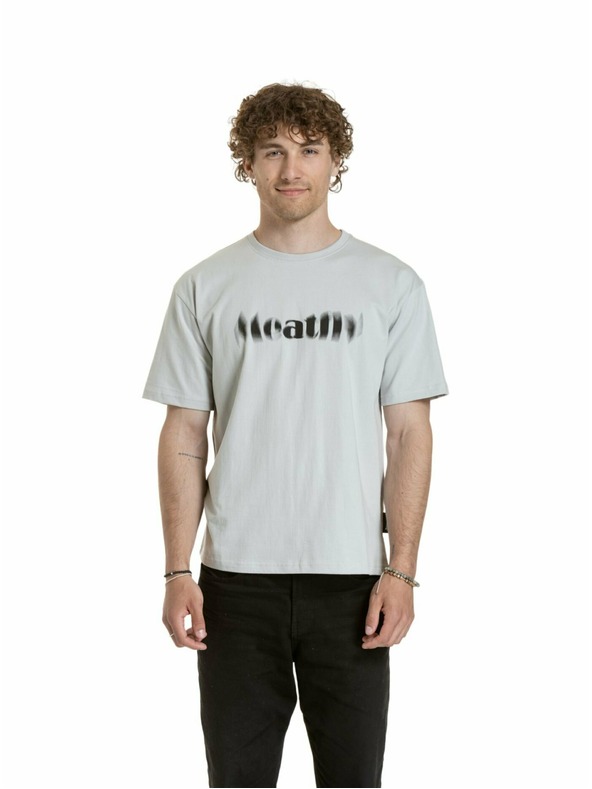 Meatfly Meatfly unisex tričko Domes Stone Blured | Sivá