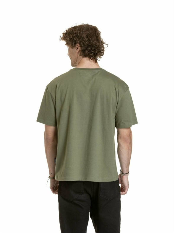 Meatfly Meatfly unisex tričko Minimal Olive
