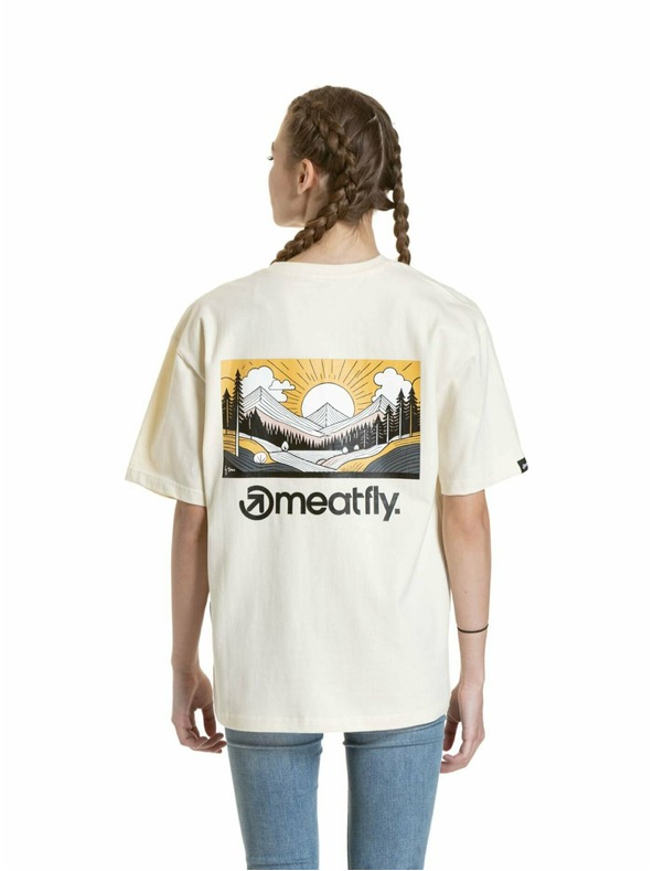 Meatfly Meatfly unisex tričko Cachuma Blanc Mountains