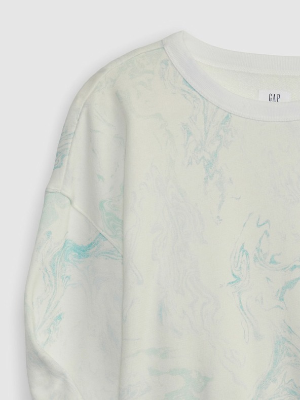 GAP Detská mikina s jemnou batikou GAP