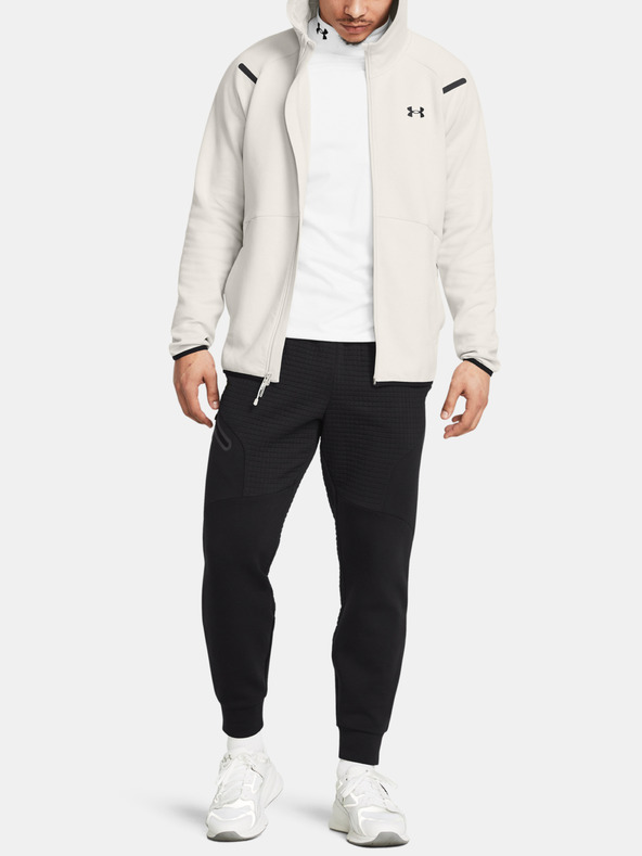 Under Armour Pánska mikina Under Armour UA Unstoppable Flc FZ HD EU-WHT