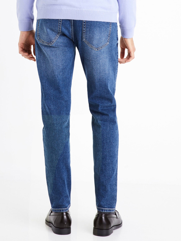 Celio Modré pánske slim fit džínsy Celio C25 Doslue25