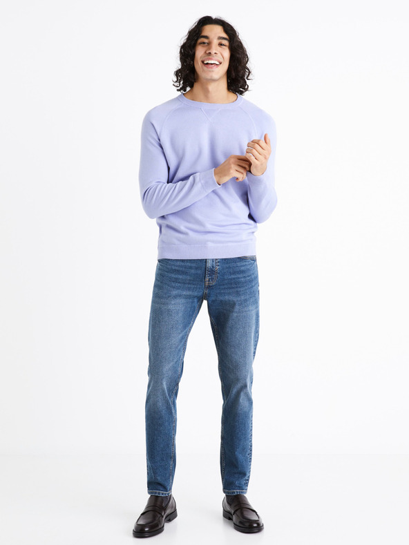 Celio Modré pánske slim fit džínsy Celio C25 Doslue25