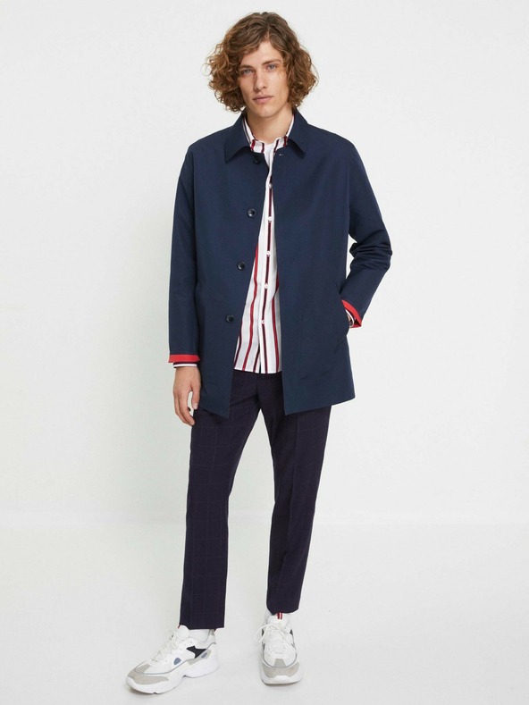 Celio Tmavomodrý pánsky kabát Celio Nulaser