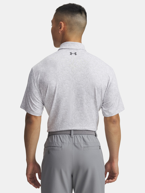 Under Armour Pánske tričko Under Armour UA Playoff 3.0 Printed Polo-WHT