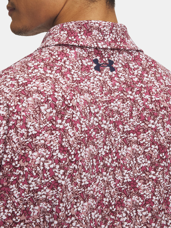 Under Armour Pánske tričko Under Armour UA Playoff 3.0 Printed Polo-PNK