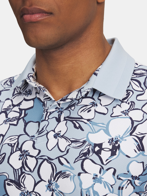 Under Armour Pánske tričko Under Armour UA Drive Chill Printed Polo-BLU