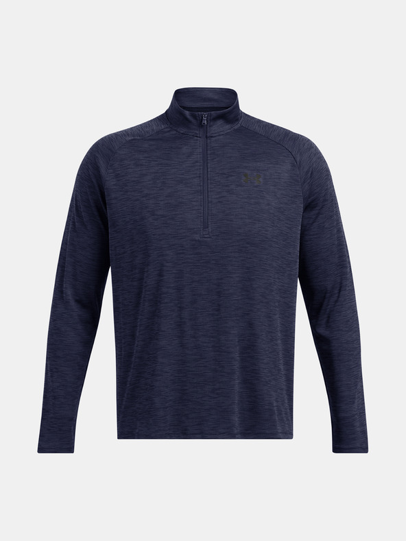 Under Armour Pánske tričko Under Armour UA Tech Textured 1/2 Zip-BLU