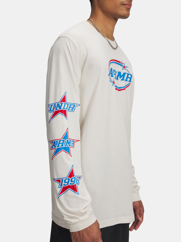 Under Armour Pánske tričko Under Armour UA 60/40S STACKED STARS LS-BRN