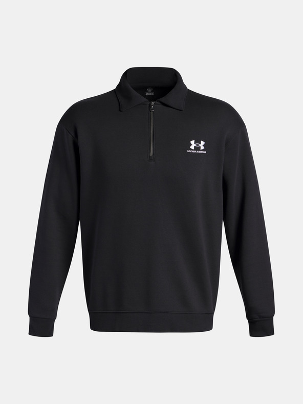 Under Armour Pánska bunda Under Armour UA Icon Flc Collar 1/4 Zip-BLK