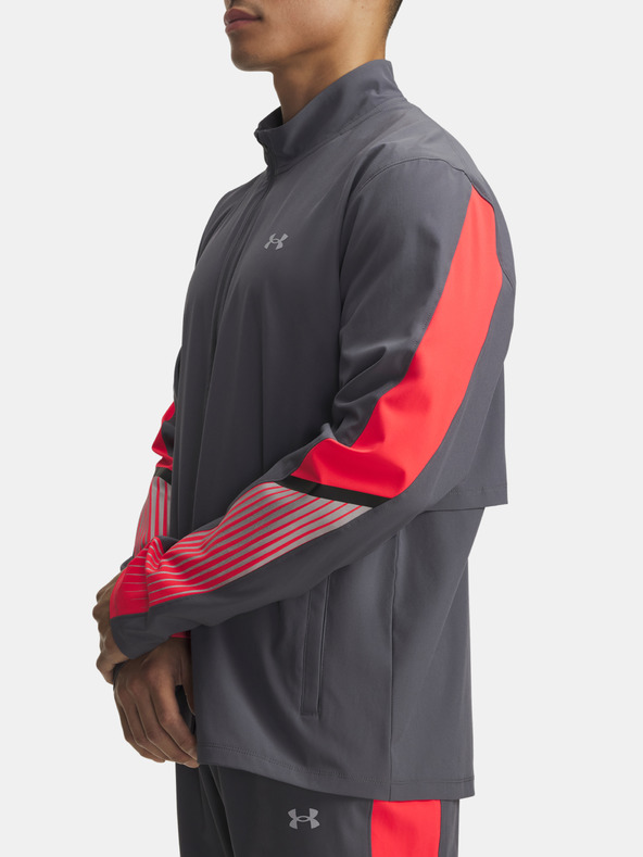 Under Armour Pánska bunda Under Armour UA Velociti Storm Jacket-GRY