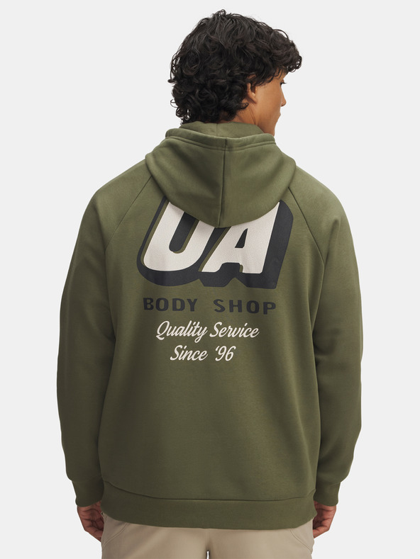 Under Armour Pánska mikina Under Armour UA Rival Fleece HBR Logo HD-GRN