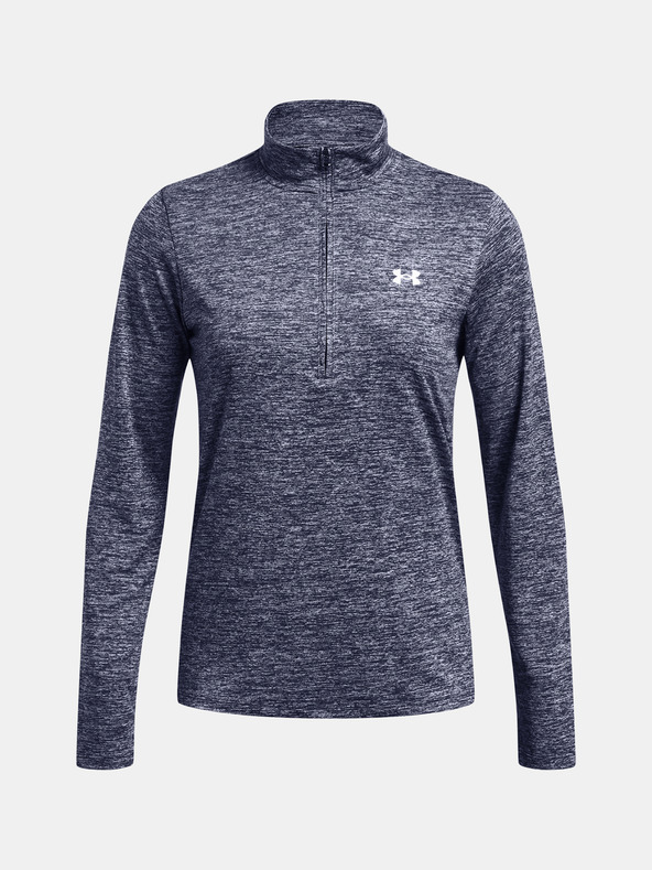 Under Armour Dámske tričko Under Armour Tech 1/2 Zip- Twist-BLU