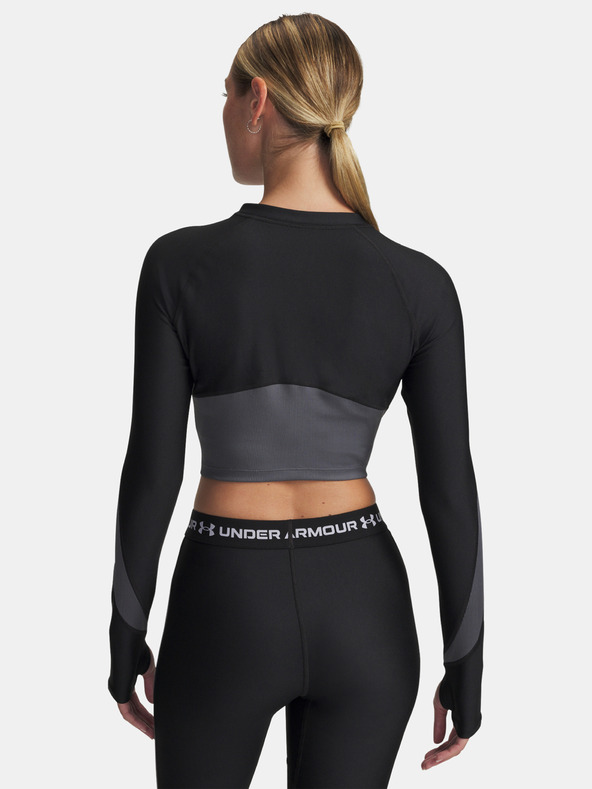 Under Armour Dámske tričko Under Armour UA HG Rib 1/4 Zip-BLK