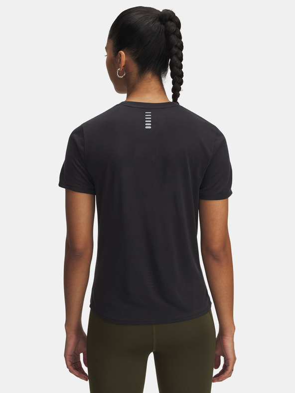 Under Armour Dámske tričko Under Armour UA Launch Jacquard SS-BLK