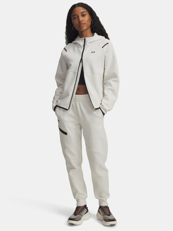 Under Armour Dámske tepláky Under Armour Unstoppable Flc Jogger-WHT