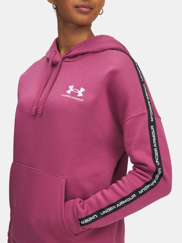 Under Armour Dámska mikina Under Armour Icon Fleece Taped Hdy-RED