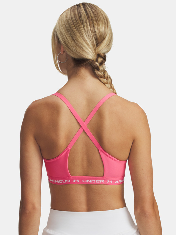 Under Armour Dámska podprsenka Under Armour UA Crossback Low Bra-PNK